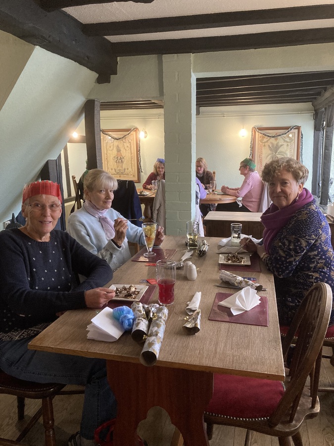 Rosemary, Jan C and Beth At 2023 Xmas Lunch